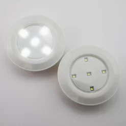 Arlec 2 Pack Round LED Push Lights -Furniture Series Store 12823654 1155007580044954