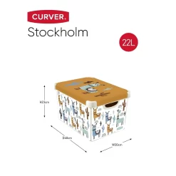 Curver Stockholm Llama Plastic Deco Storage Box - Multi-Coloured - 22L 17 Curver Stockholm Llama Plastic Deco Storage Box - Multi-Coloured - 22L -Furniture Series Store 12824053 3534832983271178