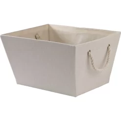 Oversized Cream Storage Bin