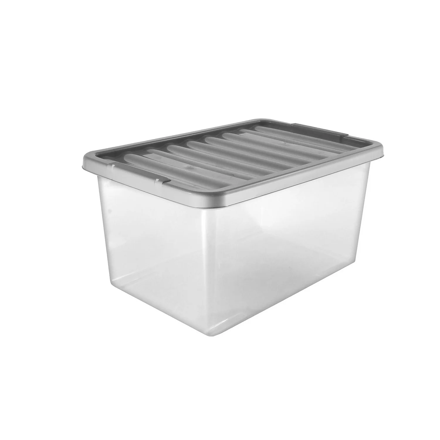17L Storage Box With Clear Base And Grey Lid 4 17L Storage Box With Clear Base And Grey Lid - Image 2