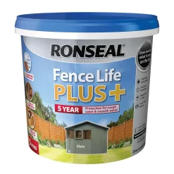 Ronseal Fence Life Plus Paint Slate - 5L -Furniture Series Store 12826707 1844942086944931