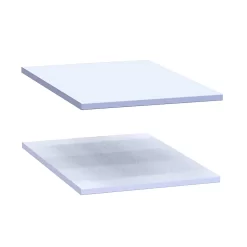 House Beautiful Fitted Bedroom Single Wardrobe Shelf - White X 2