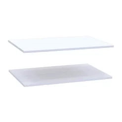 House Beautiful Fitted Bedroom Double Wardrobe Shelf - White X 2