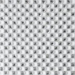 House Of Mosaics White Jewel Mosaic Tile (Sample Only) - 150 X 110mm