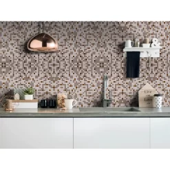 House Of Mosaics Riyadh Bronze Mosaic Tile (Self-Adhesive) - 305 X 305mm