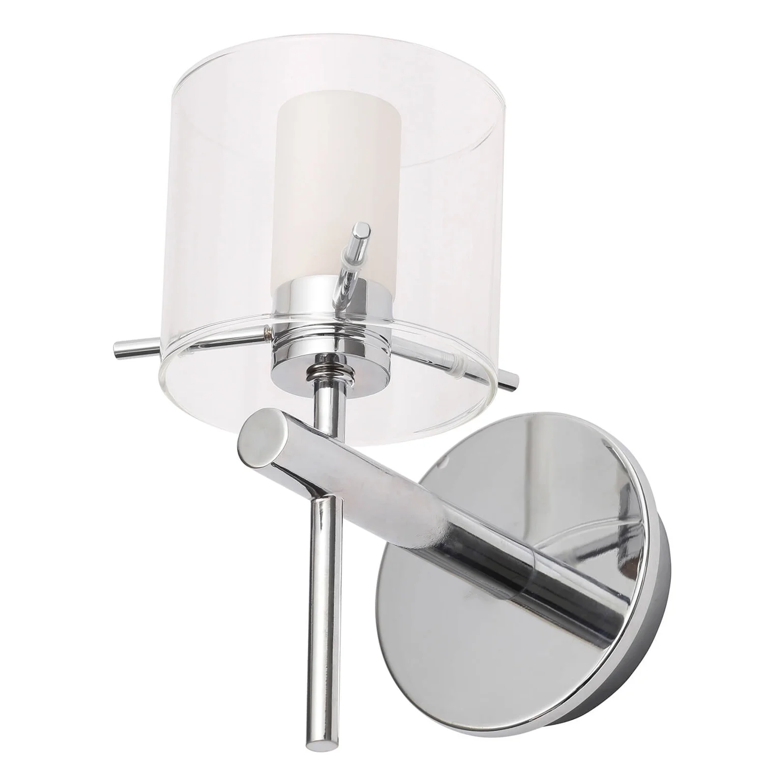 Gene Clear Cylinder Wall Light - Chrome 5 Gene Clear Cylinder Wall Light - Chrome - Image 3
