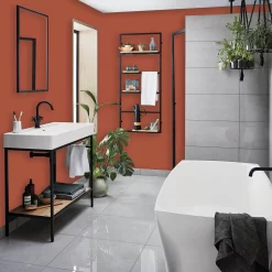 Homebase Bathroom Mid Sheen Paint - Orange Glow 2.5L -Furniture Series Store 12832704 6094832981701962