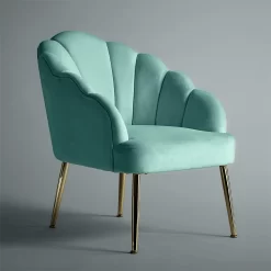 Sophia Scallop Occasional Chair - Duck Egg Blue -Furniture Series Store 12834895 1504833175656834