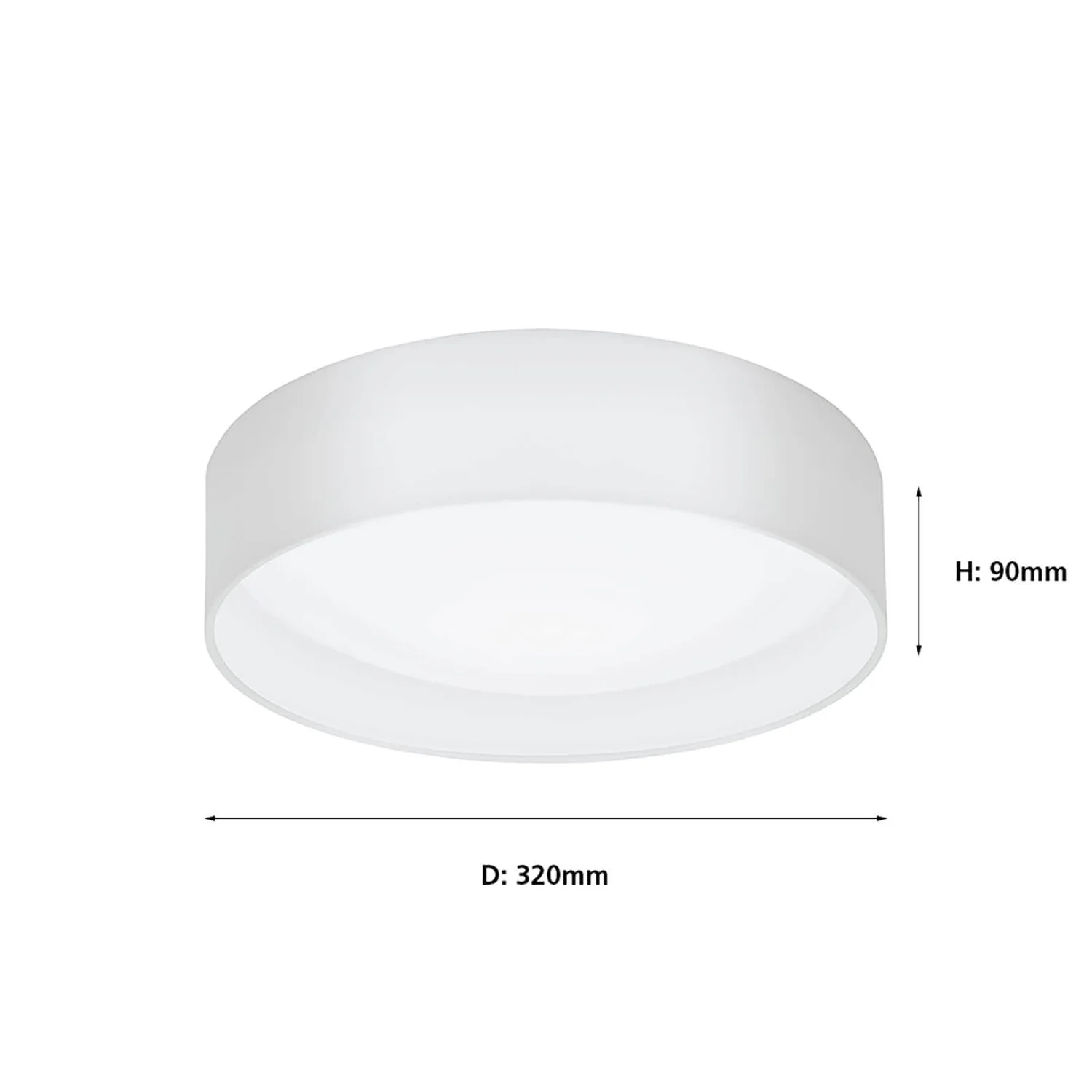 Eglo Pasteri Small Flush Light - White 6 Eglo Pasteri Small Flush Light - White - Image 4