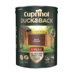 Cuprinol 5 Year Ducksback - Rich Cedar - 5L
