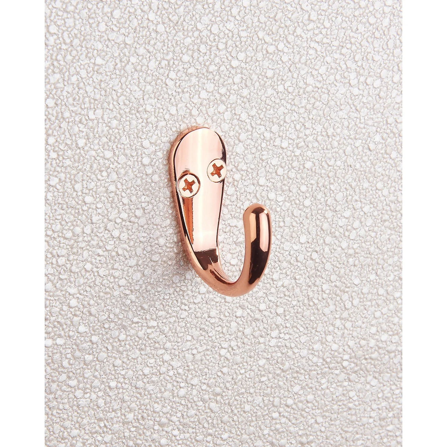 Basic Single Robe Hook - Polished Copper 4 Basic Single Robe Hook - Polished Copper - Image 2