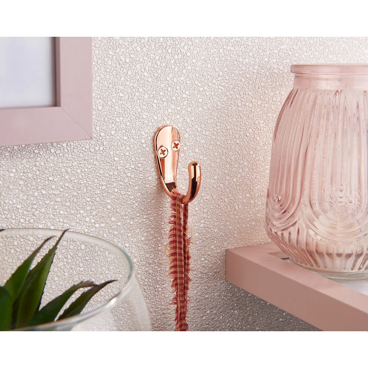 Basic Single Robe Hook - Polished Copper 5 Basic Single Robe Hook - Polished Copper - Image 3