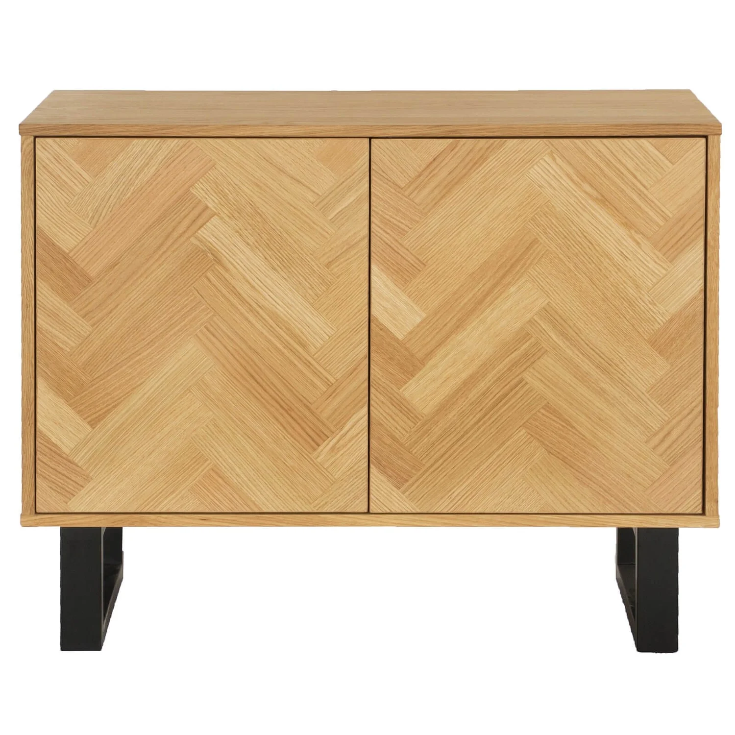 Skelby Herringbone Oak Sideboard 6 Skelby Herringbone Oak Sideboard - Image 4