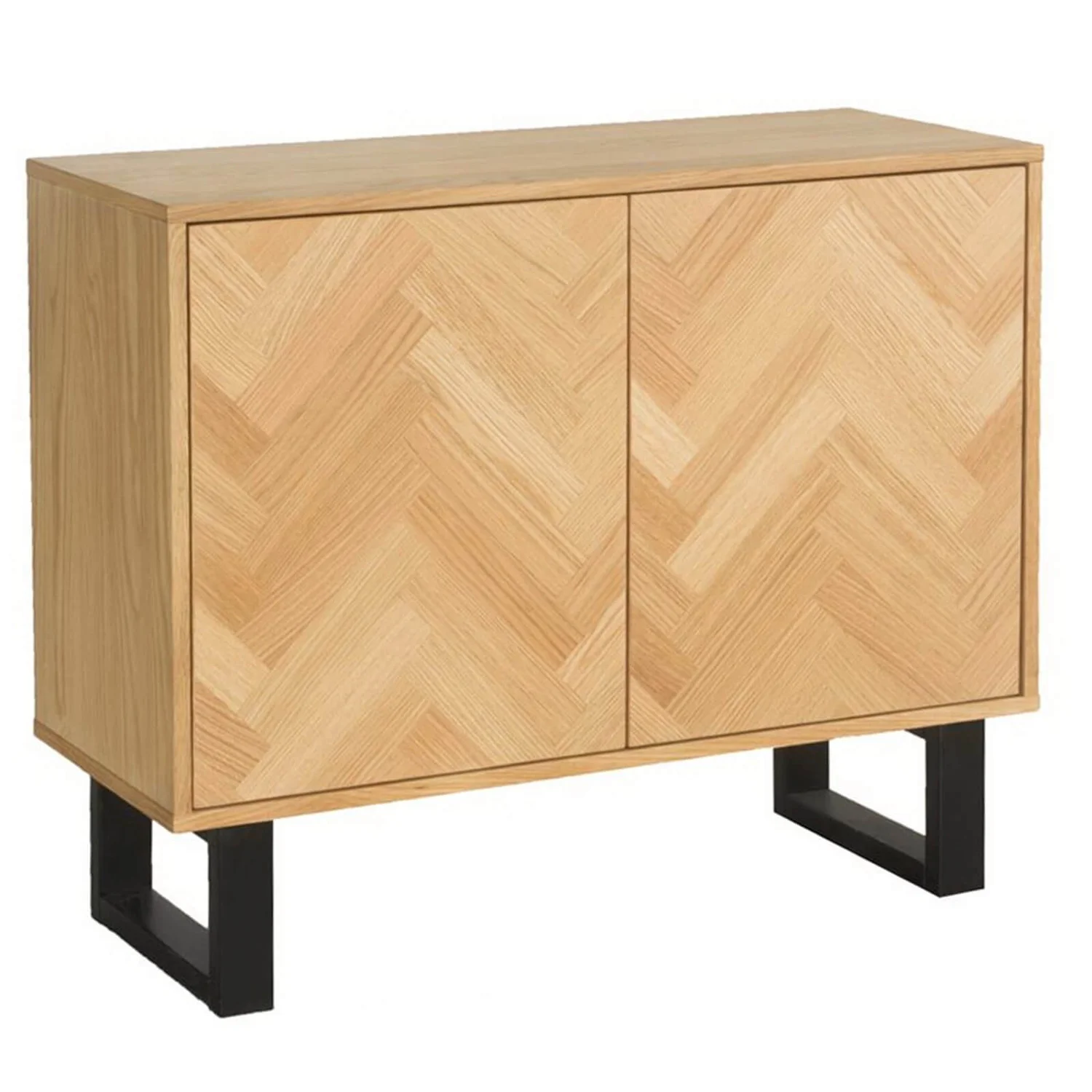 Skelby Herringbone Oak Sideboard 3 Skelby Herringbone Oak Sideboard