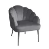 Sophia Scallop Occasional Chair - Grey