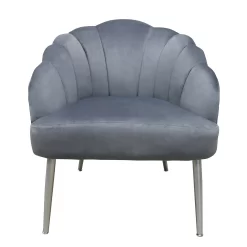 Sophia Scallop Occasional Chair - Grey -Furniture Series Store 12838886 1264843597067370