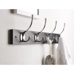 4 Victorian Chrome Hooks On Black Bloc Board -Furniture Series Store 12839302 8144845858749868