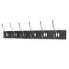6 Victorian Chrome Hooks On Black Bloc Board -Furniture Series Store 12839305 7324845858824796