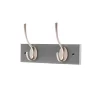 2 Victorian Satin Nickel Hooks On Slate Grey Bloc Board -Furniture Series Store 12839542 1744845861803901