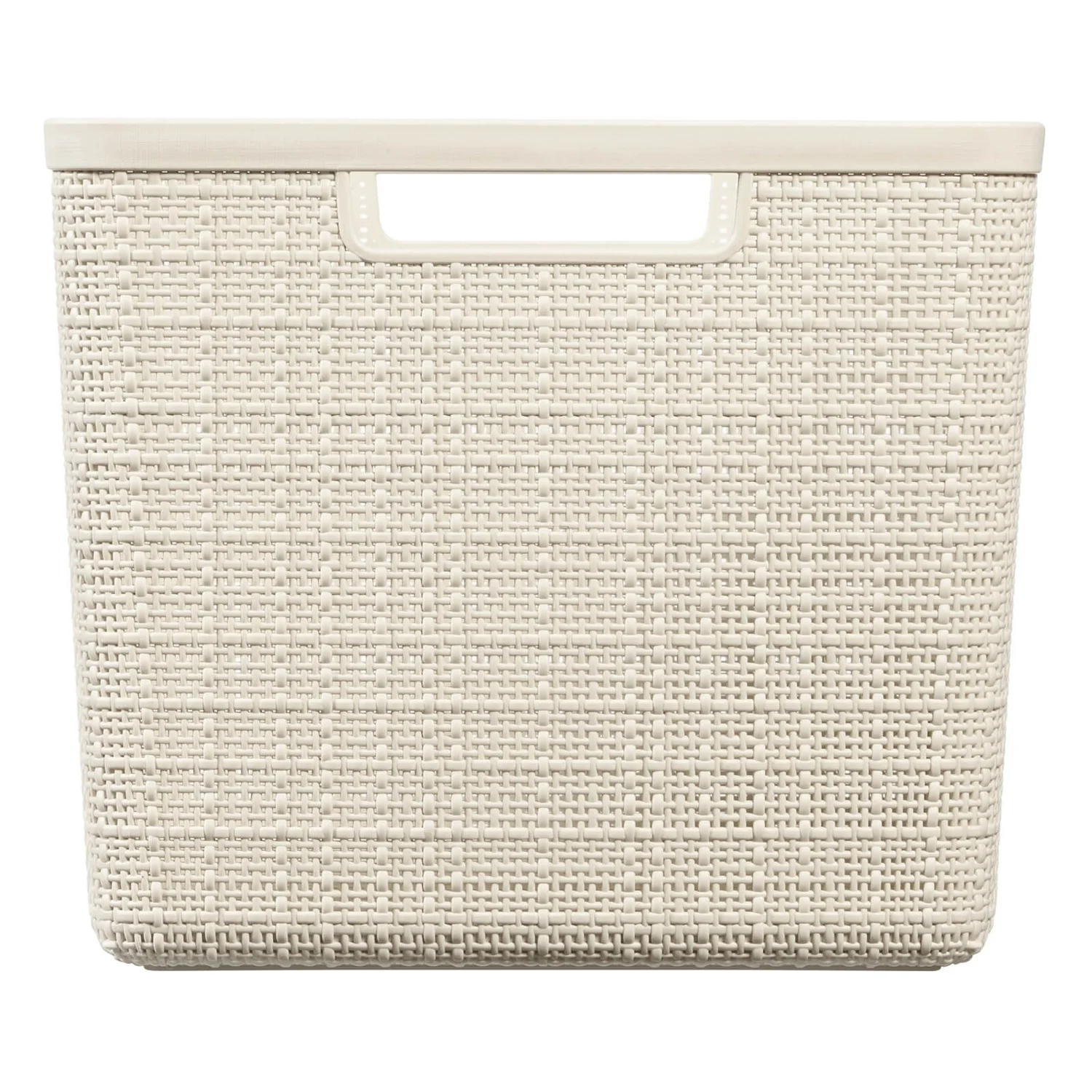Curver Jute Large Basket - 20L - Off White 5 Curver Jute Large Basket - 20L - Off White - Image 3
