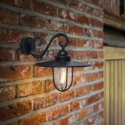 Lutec Lucy Outdoor Wall Lantern - Black