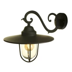 Lutec Lucy Outdoor Wall Lantern - Black -Furniture Series Store 12840500 1704833193538328
