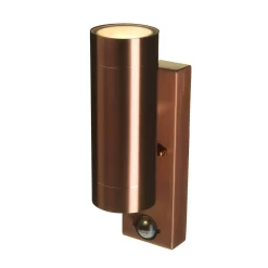 Lutec Rado Up & Down Outdoor Wall Light With PIR Motion Sensor - Copper -Furniture Series Store 12840519 2134833192493926