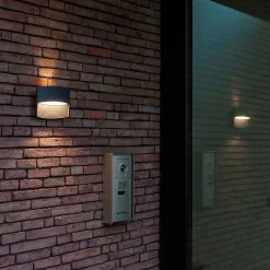 Lutec Lotus LED Up & Down Outdoor Wall Light - Anthracite -Furniture Series Store 12840633 1534952657143314