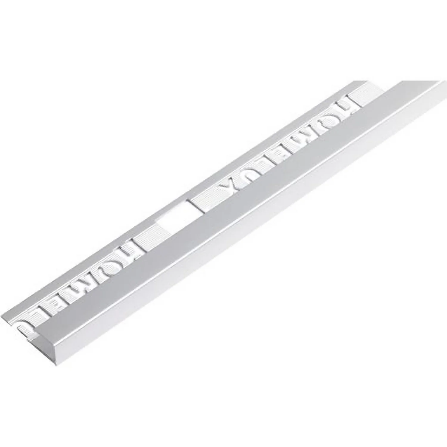 Homelux 9mm Square Edge Tile Trim - Silver Effect - 1.83m 3 Homelux 9mm Square Edge Tile Trim - Silver Effect - 1.83m