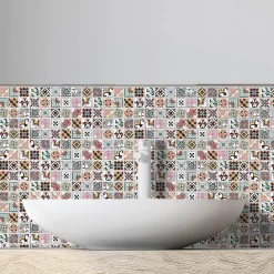 House Of Mosaics Geo Blush Mosaic Tile Sheet -Furniture Series Store 12841544 1474833197465253