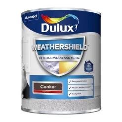 Dulux Weathershield Exterior Gloss Paint Conker - 750ml -Furniture Series Store 12842077 2474833169805838