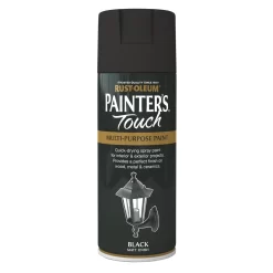 Rust-Oleum Matt Spray Paint - Black - 400ml