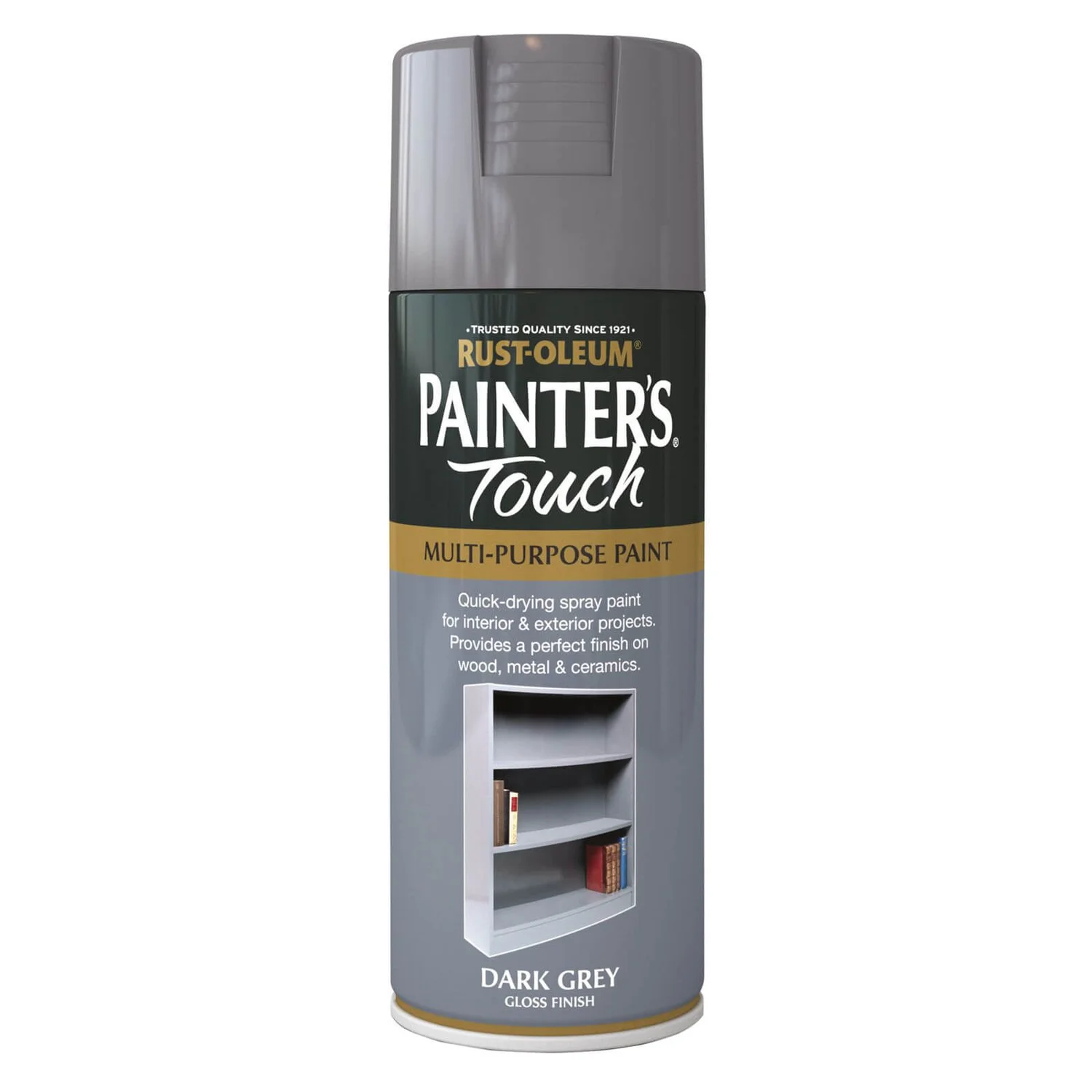 Rust-Oleum Gloss Spray Paint - Dark Grey - 400ml 3 Rust-Oleum Gloss Spray Paint - Dark Grey - 400ml