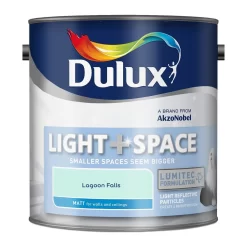 Dulux Light & Space Matt Emulsion Paint Lagoon Falls - 2.5L -Furniture Series Store 12846234 1954833203428467