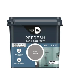 Maison Deco Refresh Bathroom Wall Tile Paint Zinc - 750ml