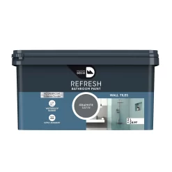 Maison Deco Refresh Bathroom Wall Tile Paint Graphite - 2L
