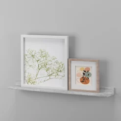 Flexi Storage Decorative Shelving Photo Shelf Grey Oak 600x35x100mm -Furniture Series Store 12878519 1084867913990067