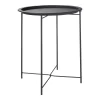 Metal Folding Side Table - Black -Furniture Series Store 12879001 6294940538636588
