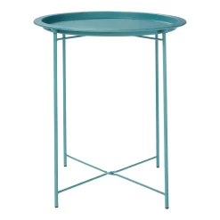 Folding Side Table Dark Teal -Furniture Series Store 12879006 1244888469376003