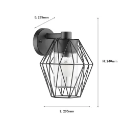 EGLO Canove Caged Exterior Wall Light -Furniture Series Store 12881609 8794843702064943