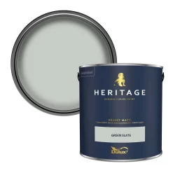 Dulux Heritage Matt Emulsion Paint Green Slate - 2.5L