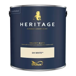 Dulux Heritage Matt Emulsion Paint DH White - 2.5L -Furniture Series Store 12882023 1174843784747796