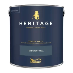 Dulux Heritage Matt Emulsion Paint Midnight Teal - 2.5L -Furniture Series Store 12882026 1944843786570497