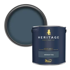 Dulux Heritage Matt Emulsion Paint Midnight Teal - 2.5L