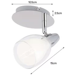 Eliza Single Lamp Spotlight - Chrome -Furniture Series Store 12882215 1774843518021546