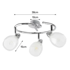 Eliza 3 Lamp Spotlight Plate - Chrome -Furniture Series Store 12882217 2064843518191664