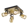 Lucy 4 Lamp Spotlight Bar - Gold & Black -Furniture Series Store 12882219 2164843518572148