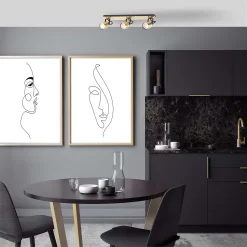 Lucy 3 Lamp Spotlight Plate - Gold & Black -Furniture Series Store 12882221 2994843518951057