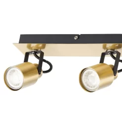 Lucy 3 Lamp Spotlight Plate - Gold & Black -Furniture Series Store 12882221 9004843518965340