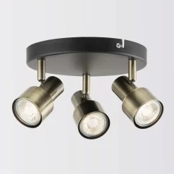 Noah 3 Lamp Spotlight Plate - Black & Antique Brass 10 Noah 3 Lamp Spotlight Plate - Black & Antique Brass -Furniture Series Store 12882222 9364843519083666